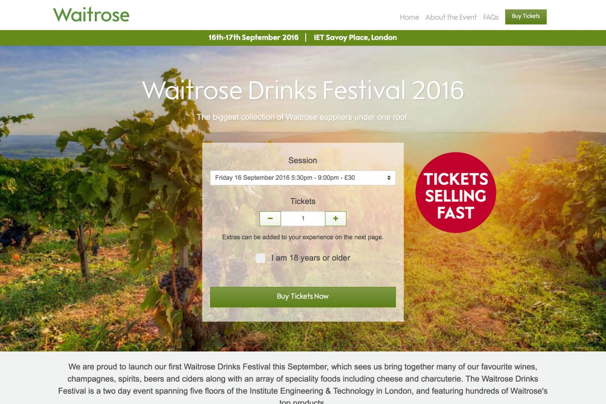 Waitrose Drinks Festival