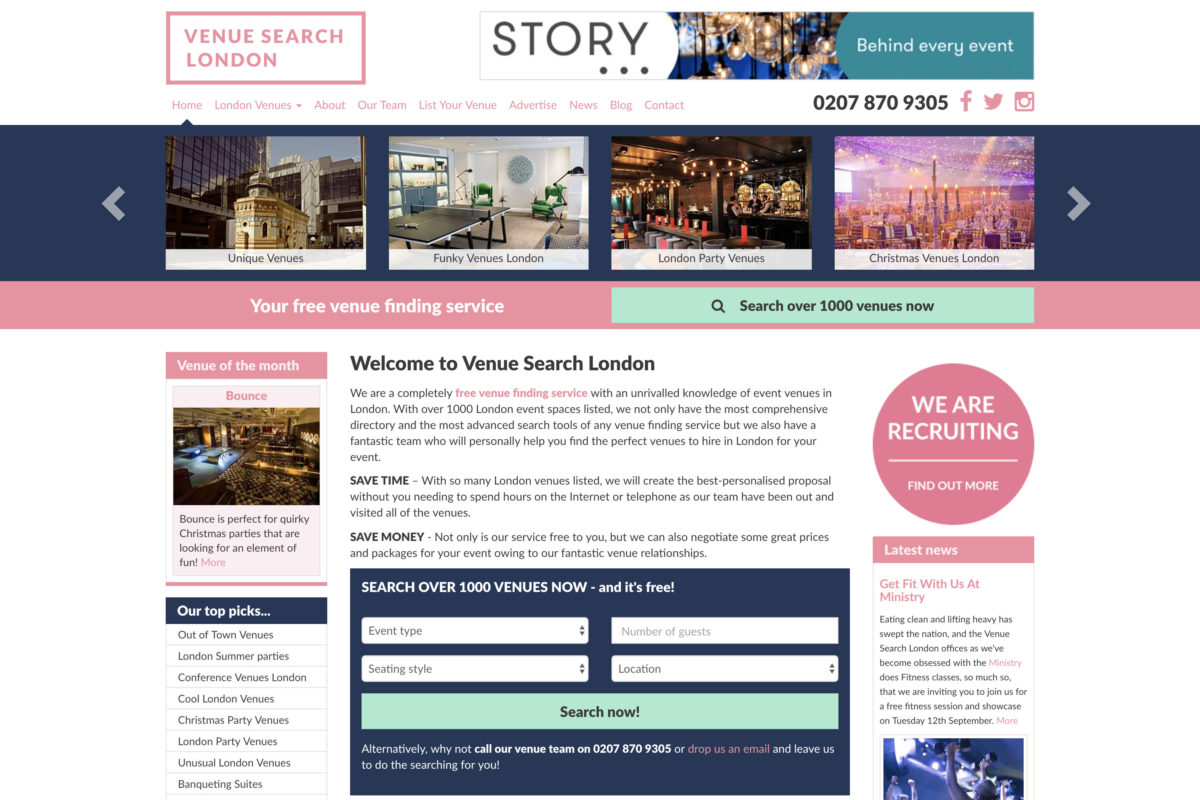 Venue Search London